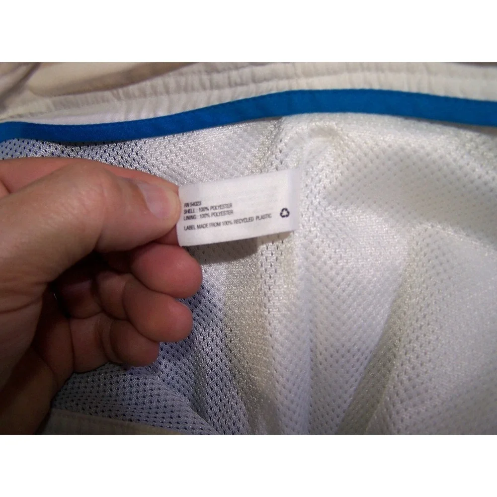 Gap Swim‎ Men's Medium M 34X7 Board Shorts Mesh Classic Trunks White Black Blue